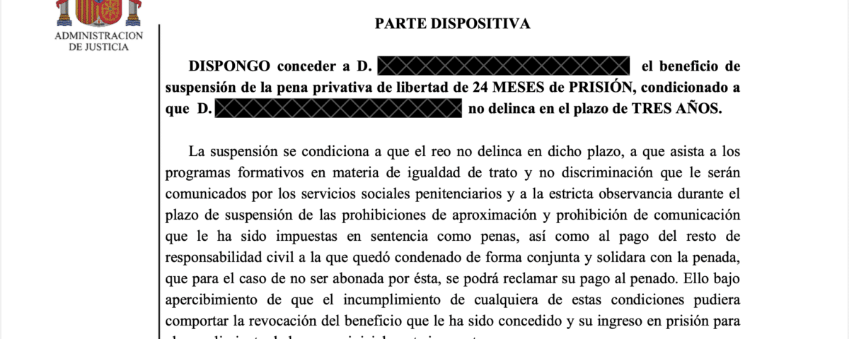 Suspensión de pena