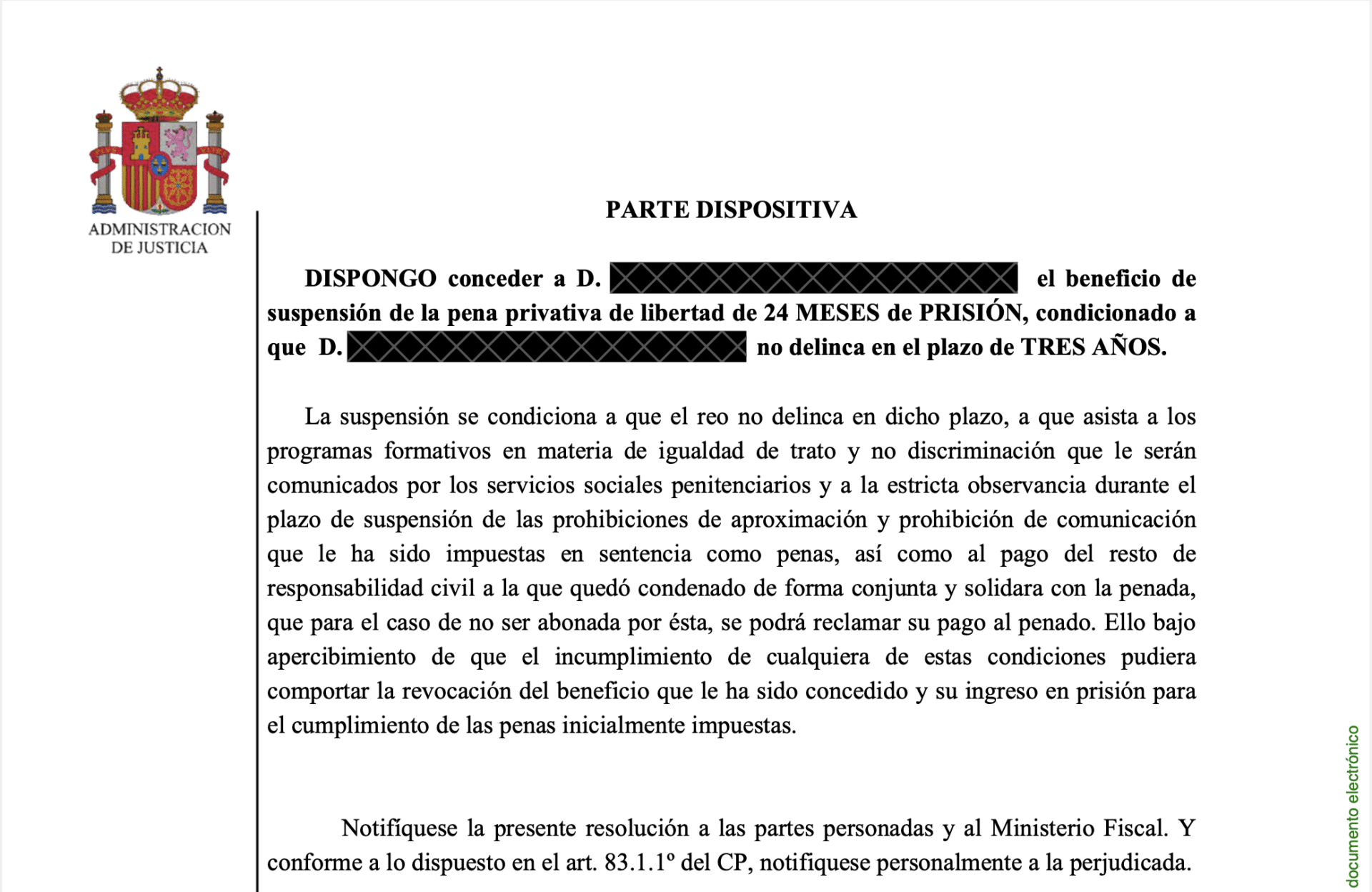 Suspensión de pena