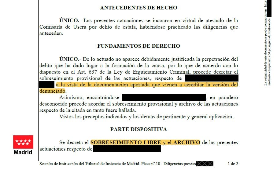 sobreseimiento libre
