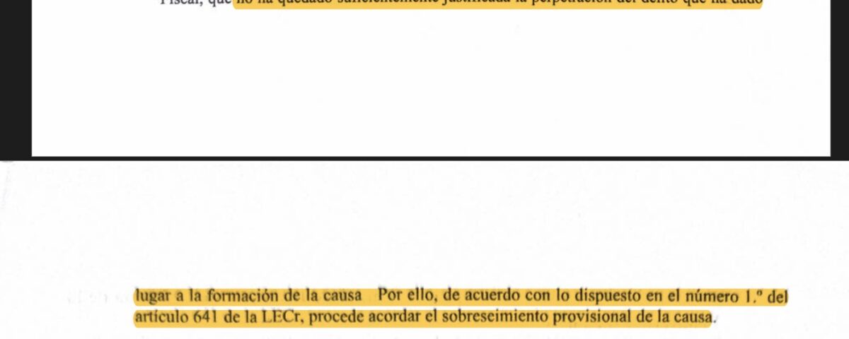 Sobreseimiento violencia de género