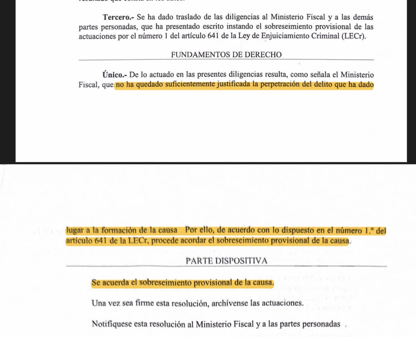 Sobreseimiento violencia de género
